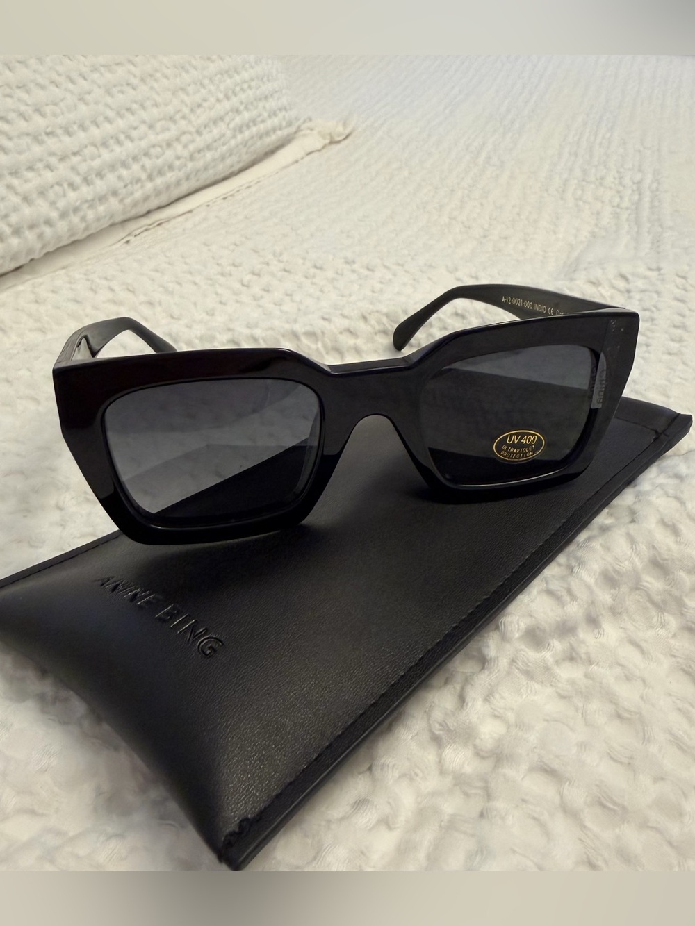 Anine Bing Indio Sunglasses - Size: OS, Color: Black (NWT)